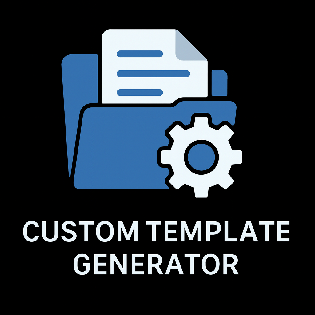 Custom Template Generator